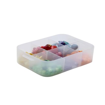 13699 plastovy ulozny organizer pure box a5 s prepazkami mlecny