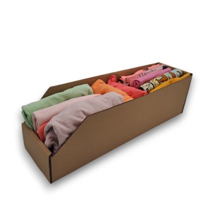13705 ulozne boxy na obleceni organizery do skrine eko karton 15x54cm