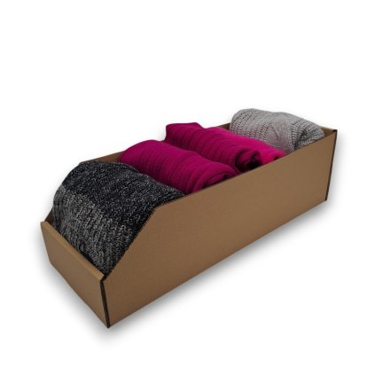 13708 23 ulozne boxy na obleceni organizery do skrine eko karton 20x54cm