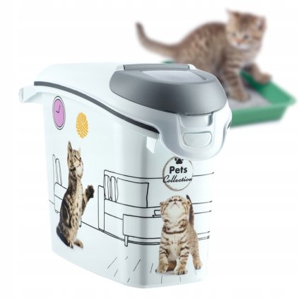 CURVER ZÁSOBNÍK NA SUCHÉ KRMIVO PRE MAČKY 15L Druh dóza