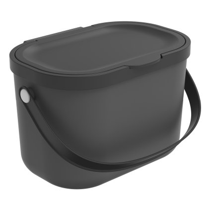 Závesný odpadkový kôš na dvierka, 3,2 l MINI-ALBULA, antracit