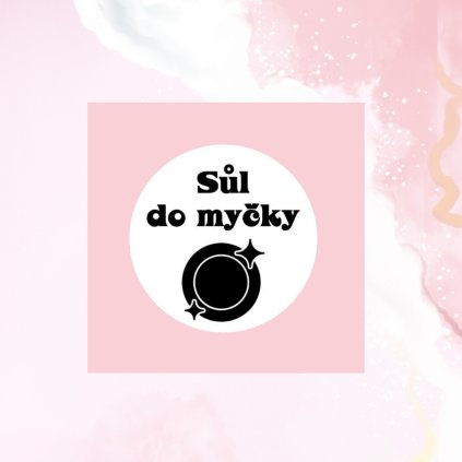 Štítok / nálepka do kuchyne s obrázkom taniera - Soľ do umývačky riadu