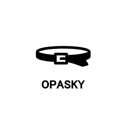 Štítky do šatne - s popiskom - Opasky