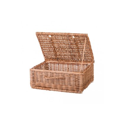 Prútený box, zásuvka, s vekom a zámkom