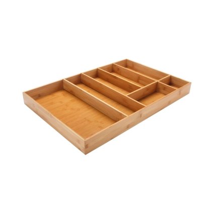 Organizér do zásuvky, do kuchyne, príborník bambusový DELINIA (70x46)