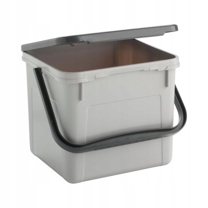 Box na prací prášok (3 kg), 4,5 l, sivý s rúčkou, DETERGENT
