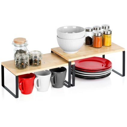 pol pl Polička kuchynská drevená 33 5x19 5x16 cm 33 5x18 5x13 5 cm 2 ks 16974 1