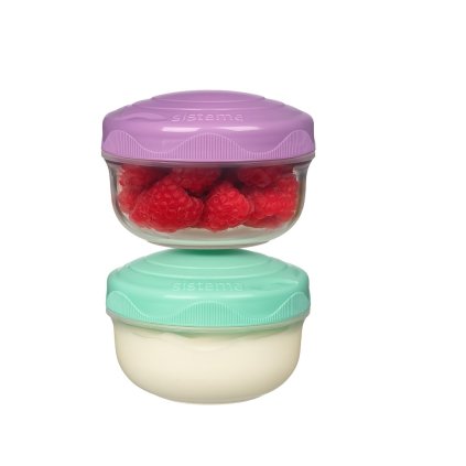 Mini 2 krabičky na desiatu, 2 x 210ml SISTEMA, mix farieb