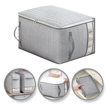 14710 8 textilni box pro uskladneni lozniho pradla a obleceni sedy cock 52 x 44 x 30 cm