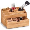 7812 12 bambusový organizér do kúpeľne alebo kancelárie things 6 priehradiek zásuvka