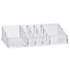 7881 3 transparentný kozmetický organizér 11 priehradiek Berillo 23x5x9 cm