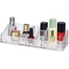 Transparentný kozmetický organizér, 11 priehradiek, BERILLO, 23 x 5 x 9 cm