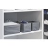 8082 látkový organizér kocka 26x26x26cm sivý non w