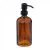 Dávkovač na mydlo alebo jar - 0,45 l DISTRI - hnedé sklo