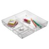 11572 1 organizér vložka do zásuvky transparent flexi 4 priehradky vcelku 31 x 31 cm