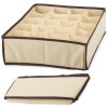 10653 17 organizér na spodnú bielizeň kipit 20 priehradiek béžový 35 x 27 x 10 cm