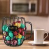 Organizér na kapsuly na kávu, dekoratívny kovový kôš v tvare hrnčeka BIG COFFEE