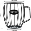 Organizér na kapsuly na kávu, dekoratívny kovový kôš v tvare hrnčeka BIG COFFEE