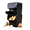 15643 1 sada 2ks uloznych boxu vegbox na brambory a zeleninu s vetranim vegbox cerny sedy 14l