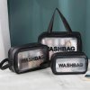13177 2 sada 3 kozmetických cestovných tašiek čierna washbag