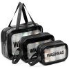 13177 4 sada 3 kozmetických cestovných tašiek čierna washbag