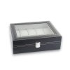 Organizér na hodinky, box, puzdro na 10ks hodiniek, čierny