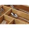 12800 4 organizér do zásuvky, príborník, bambusový, nastaviteľný, ISO 33,5 cm, 50x46x4,6 cm