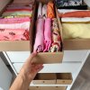 Úložné boxy na oblečenie, organizéry do skrine EKO KARTON 15x47 cm