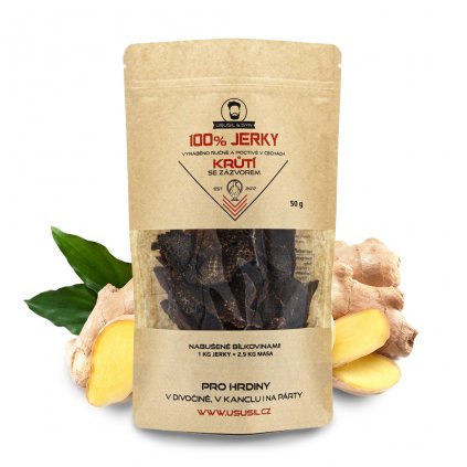 1313 100 jerky kruti se zazvorem 50 g