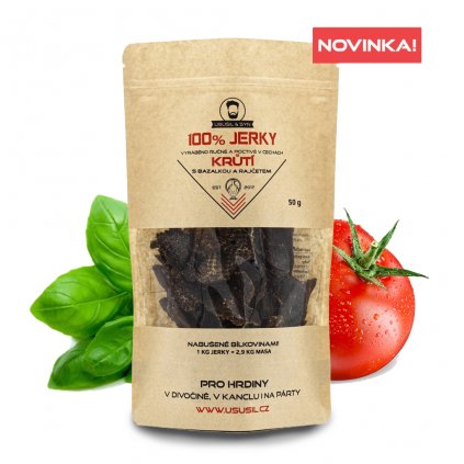 1352 100 jerky kruti s bazalkou a rajcetem 50 g