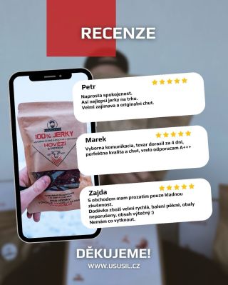 Děkujeme, že si vybíráte kvalitu 💚 Jerky, které se vejdou do batohu, kabelky i kapsy. 👉 Kam všude se vám vejdeme?...