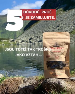 Jerky je prostě velký GREEN FLAG! ✅ A jaký je váš důvod dát si snack plný bílkovin? 🫵🏻 #ususilasyn #duvody #susenemaso...