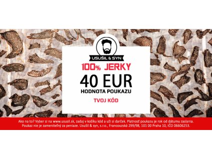 Dárkový poukaz 2025 40 EUR