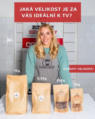 Na velikosti záleží! Věděli jste, že u nás najdete několik velikostí našich pytlíků s jerky? 👉 Máme rovnou 4: • 1 kg – pro...