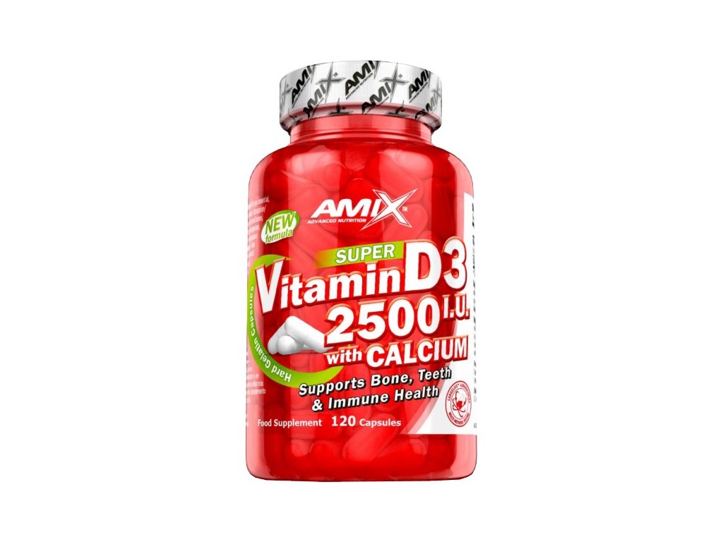 Vitamin D3 2500 I.U. with Calcium | Amix
