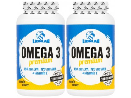 Omega 3 Premium XXL - akce 1+1 | Lionlab