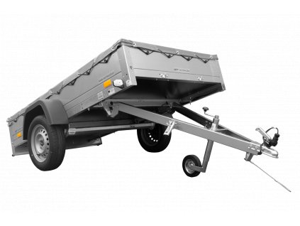 pol pl PRZYCZEPA GARDEN TRAILER 230 KIPP Z KOLEM PODPOROWYM STELAZEM H 0 I SZARA PLANDEKA 4514 7