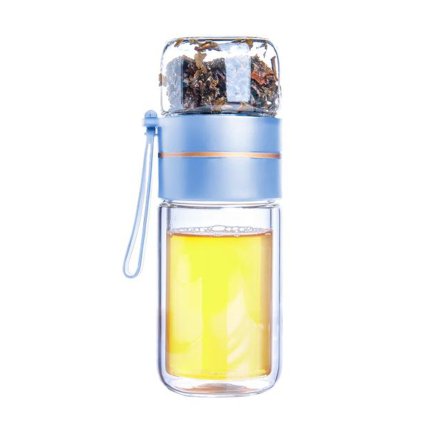 LÁHEV S DVOJ.STĚNOU BOROSIL.SKLO 18,5CM 165ML+90ML