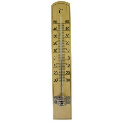 Teploměr pokojový, od - 30 °C do + 50 °C, 20 x 3,1 x 0,8 cm 