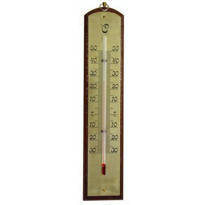 Teploměr pokojový 2 designy, od - 30°C do + 50°C, 21 x 4,5 x 0,8 cm 
