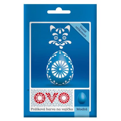OVO PRÁŠK. BARVA NA VAJÍČKA MODRÁ á 5G