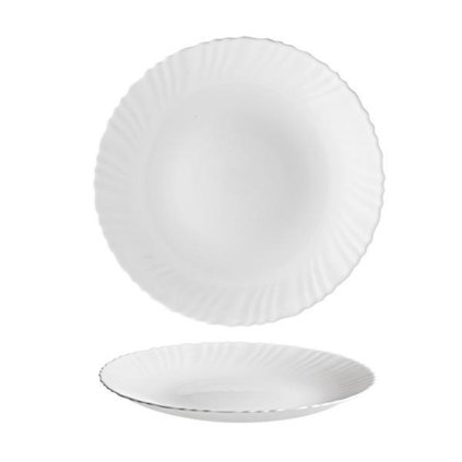 TALÍŘ JÍDELNÍ "TITAN", OPÁLOVÉ SKLO 24CM
