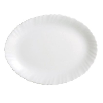 TALÍŘ OVÁLNÝ "TITAN", OPÁLOVÉ SKLO 36CM