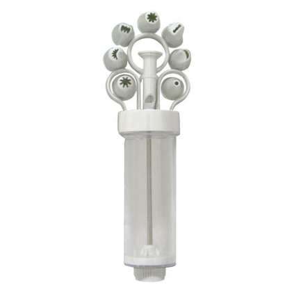 Zdobička dortu injekce,  plast, 8 nástavců,  150 ml