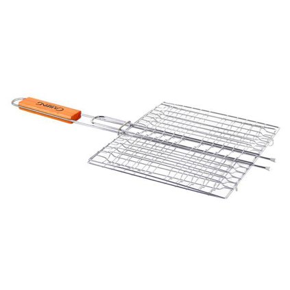 GRILOVACÍ ROŠT S DŘEVĚNOU RUKOJETÍ 600x280x270MM