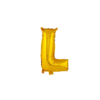 BALÓNEK PÍSMENKO "L", VEL.: CCA 30CM, MATNĚ ZLATÁ