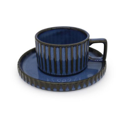 HRNEK S PODTÁCKEM 250ML KAMENINOVÝ MODRÝ