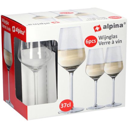 SKLENICE NA BÍLÉ VÍNO ALPINA 370ML 6KS