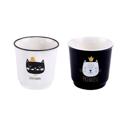 SET HRNKŮ 6KS KOČIČKA, KERAMIKA 100ML 2ASS