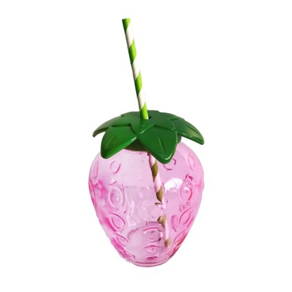 SKLENICE MASON 550ML TVAR JAHODA ZELENÉ VÍČKO SKLO